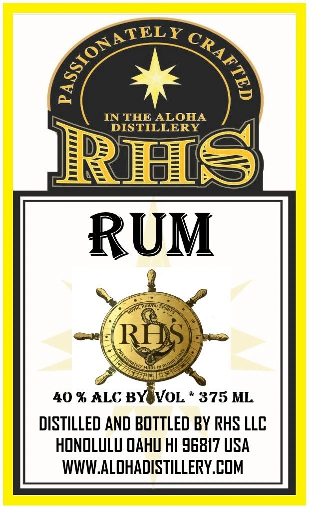 RHS Sandwich Islands Rum Best Rum by Royal Hawaii Spirits